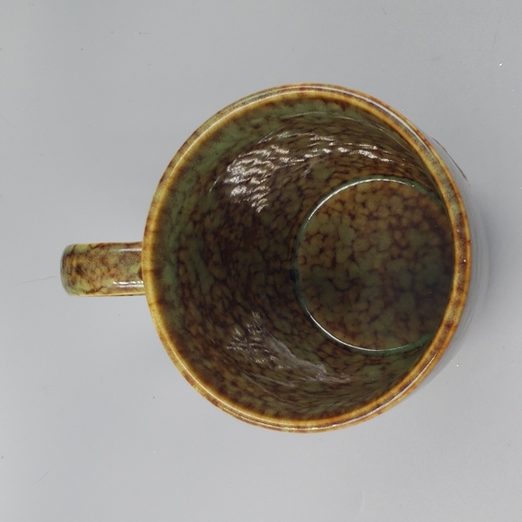 Ceramic Marbleized Holiday winter Snowman Mug Large - Picture 4 of 5